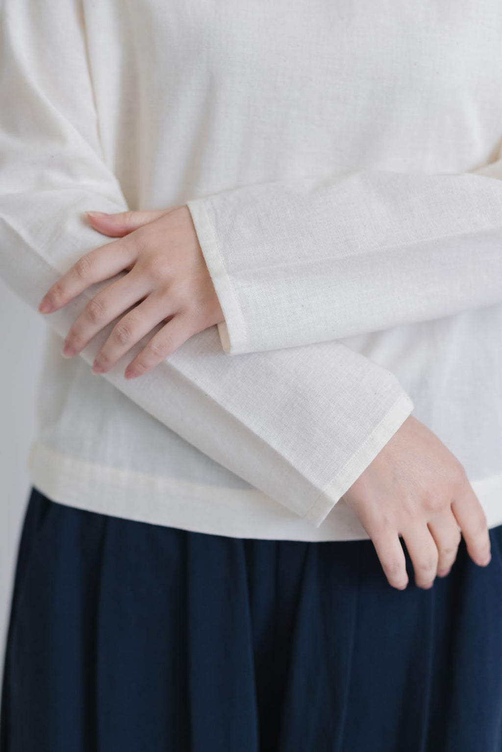 F/style 亀田縞のブラウス