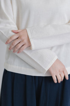 F/style 亀田縞のブラウス