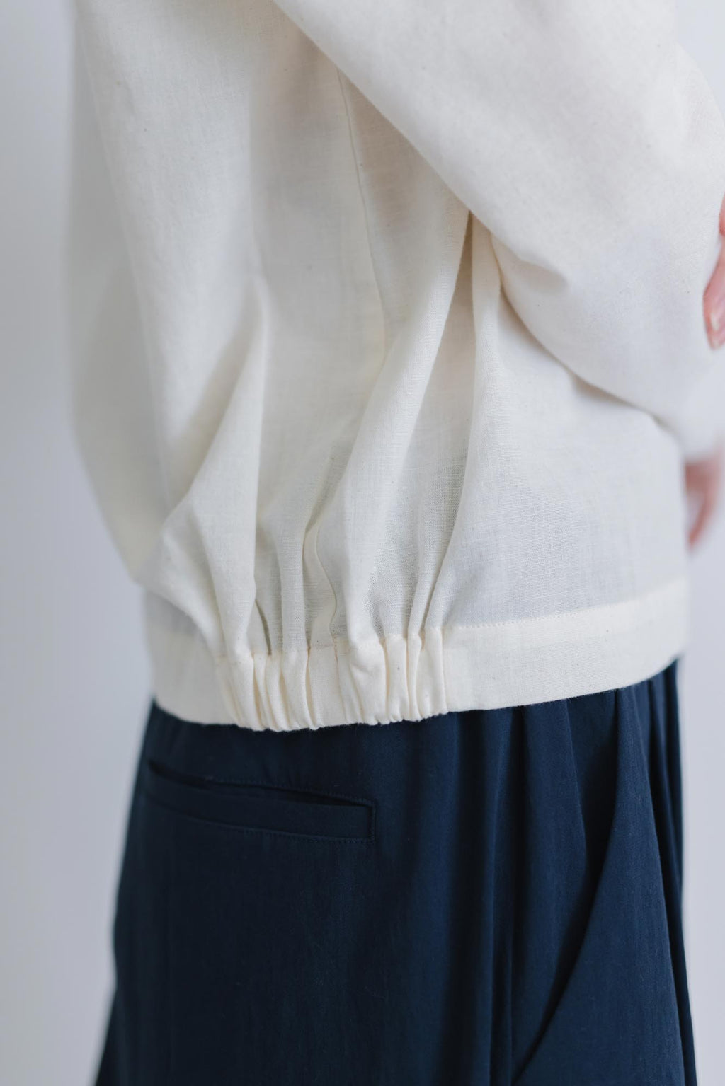 F/style 亀田縞のブラウス