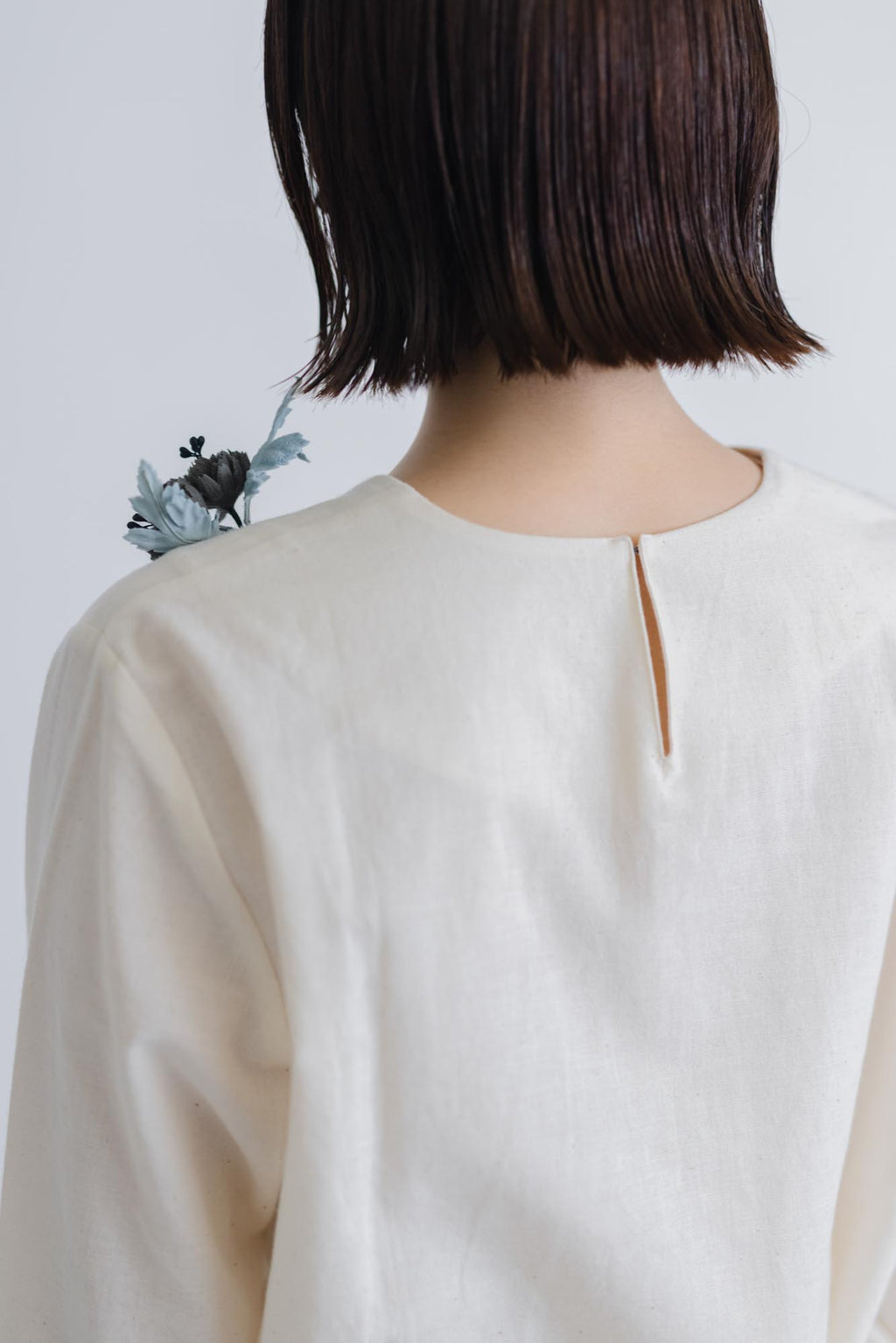 F/style 亀田縞のブラウス