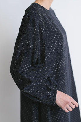 fruits of life ドットギャザーワンピース 水玉