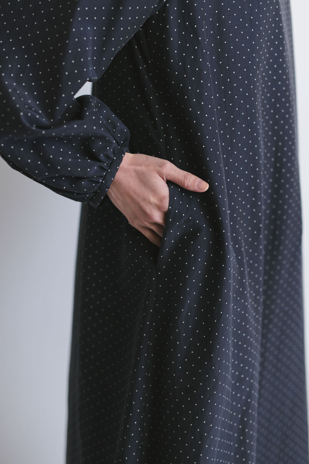 fruits of life ドットギャザーワンピース 水玉