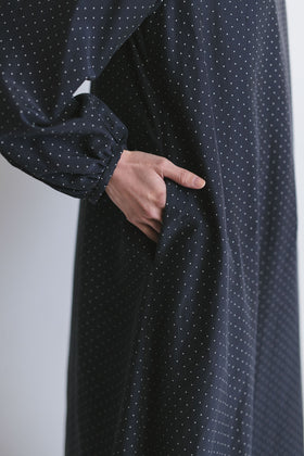 fruits of life ドットギャザーワンピース 水玉