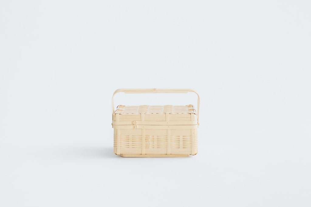 白竹 手付き弁当かご