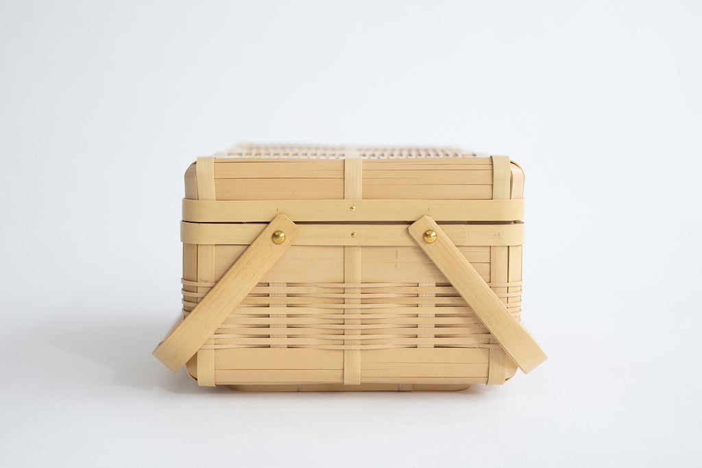 白竹 手付き弁当かご