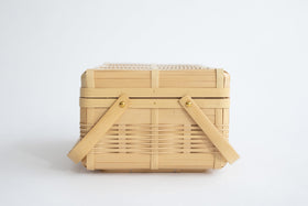 白竹 手付き弁当かご