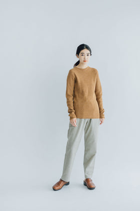 F/style ホールガーメントのリブ編みウールニット