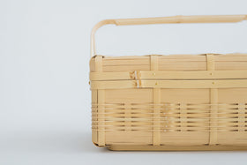 白竹 手付き弁当かご