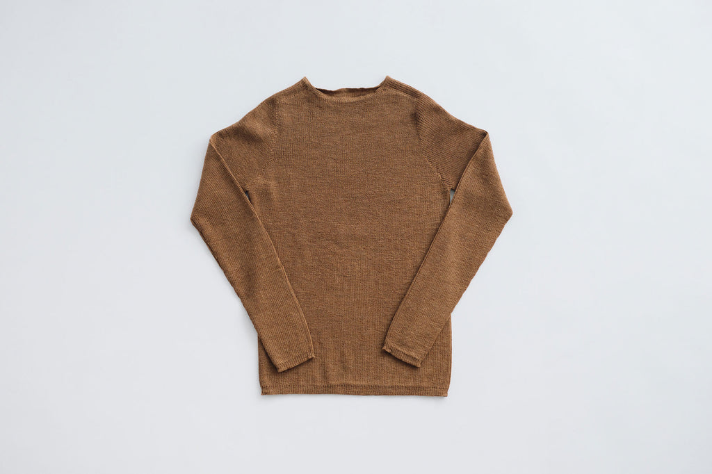 F/style ホールガーメントのリブ編みウールニット