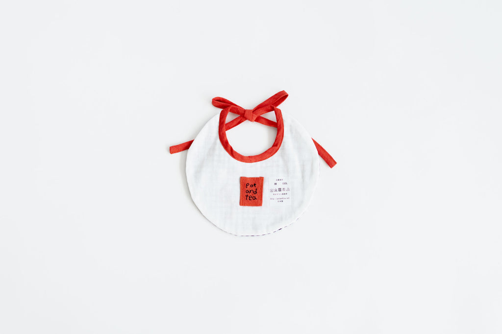 pot and tea チェック柄ベビースタイ