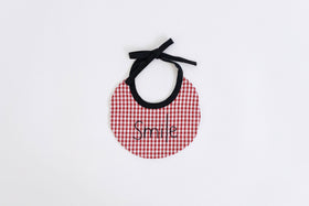 pot and tea チェック柄ベビースタイ