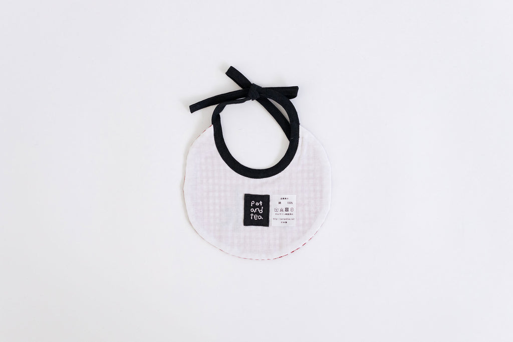 pot and tea チェック柄ベビースタイ