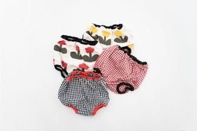 pot and tea チェック柄ベビーパンツ