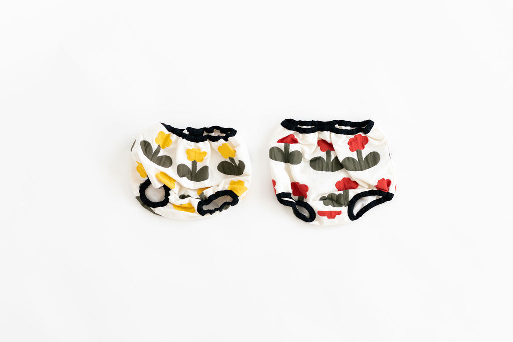 pot and tea お花ベビーパンツ