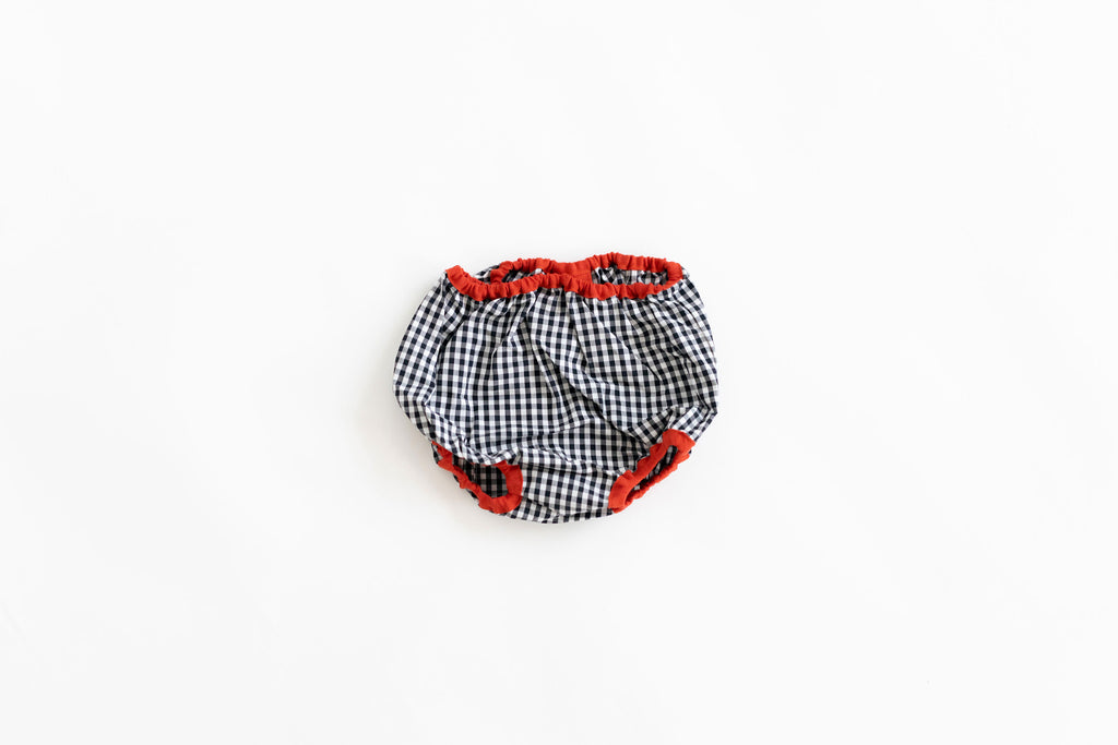 pot and tea チェック柄ベビーパンツ