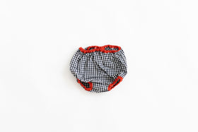 pot and tea チェック柄ベビーパンツ