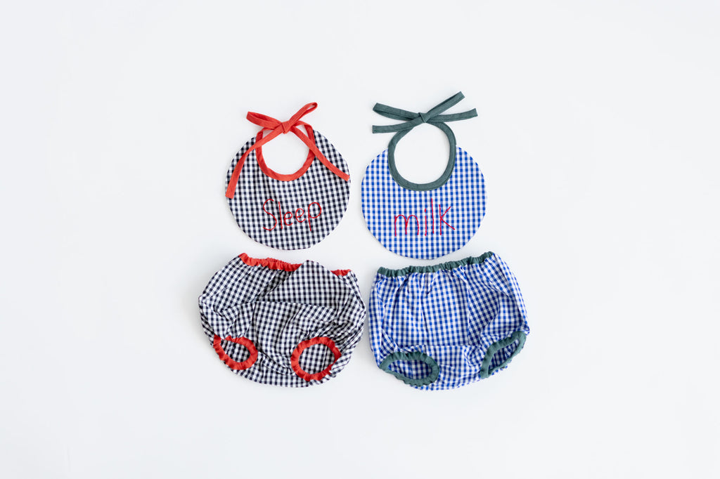 pot and tea チェック柄ベビーパンツ