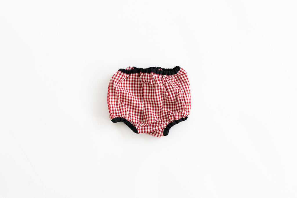 pot and tea チェック柄ベビーパンツ