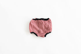 pot and tea チェック柄ベビーパンツ