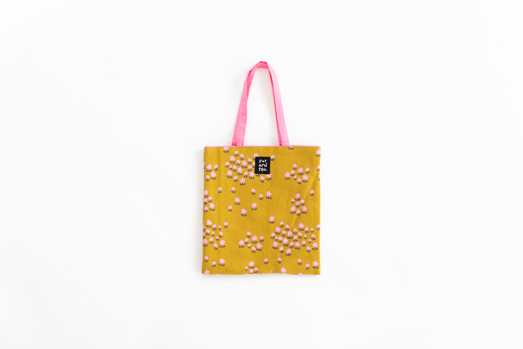 pot and tea 小花ジャガードミニバッグ