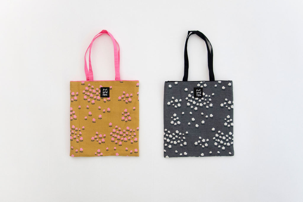 pot and tea 小花ジャガードミニバッグ
