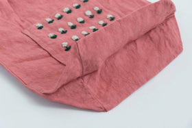 pot and tea リネン小花刺繍バッグ