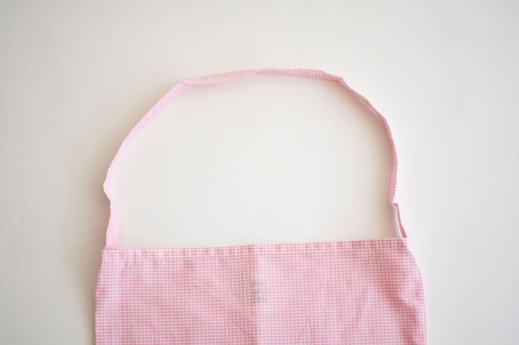 pot and tea チェック柄ハンド刺繍バッグ