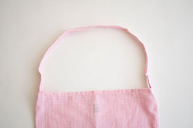 pot and tea チェック柄ハンド刺繍バッグ