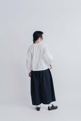 FRANCESCA AMAM LABEL ギャザースリーブブラウス