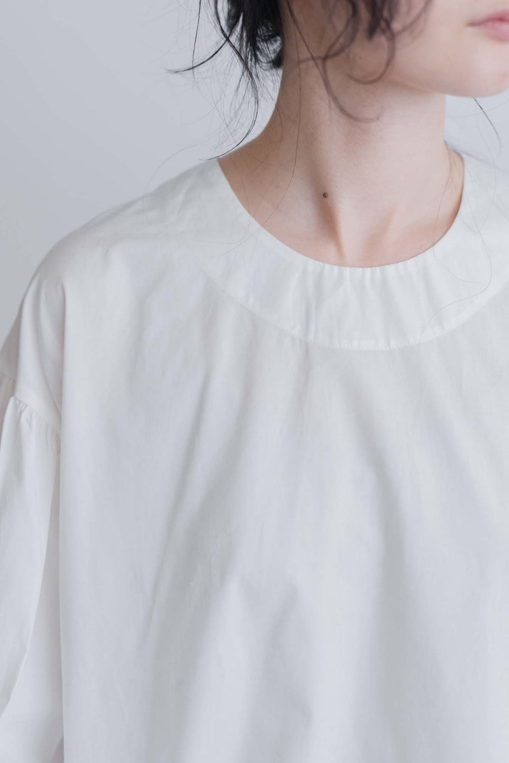 FRANCESCA AMAM LABEL ギャザースリーブブラウス