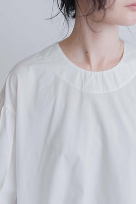 FRANCESCA AMAM LABEL ギャザースリーブブラウス