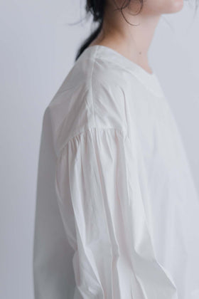 FRANCESCA AMAM LABEL ギャザースリーブブラウス