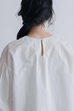 FRANCESCA AMAM LABEL ギャザースリーブブラウス