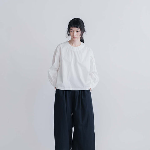 FRANCESCA AMAM LABEL ギャザースリーブブラウス