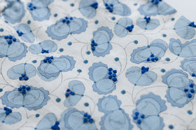 BUNON エンブロイダリードローストリングバッグ シルク