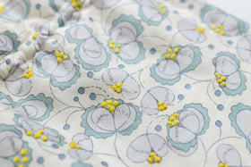 BUNON エンブロイダリードローストリングバッグ シルク