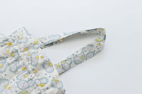 BUNON エンブロイダリードローストリングバッグ シルク