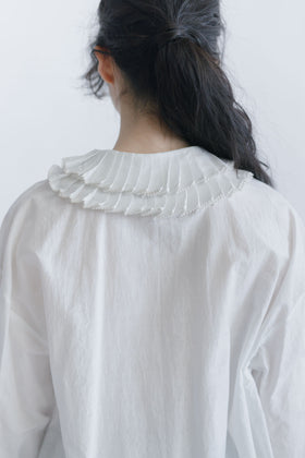 BUNON フリルカラーブラウス パステルイエロー