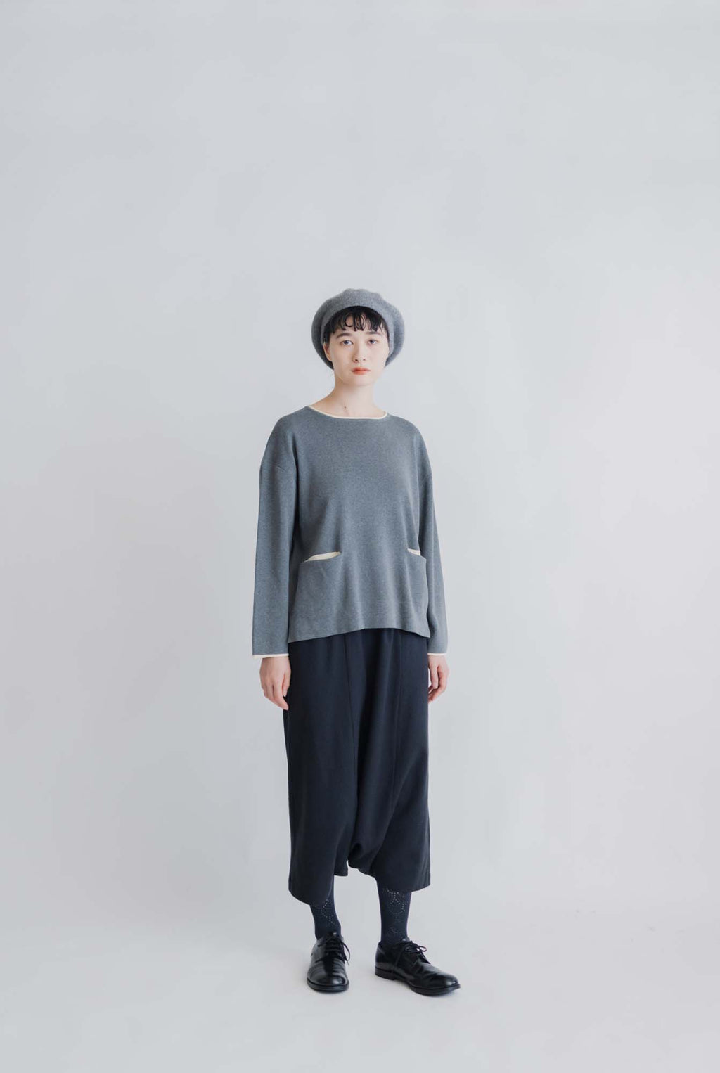 pot and tea 度詰ニットプルオーバー