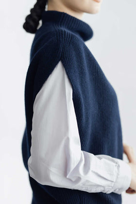 fruits of life リブニットベスト