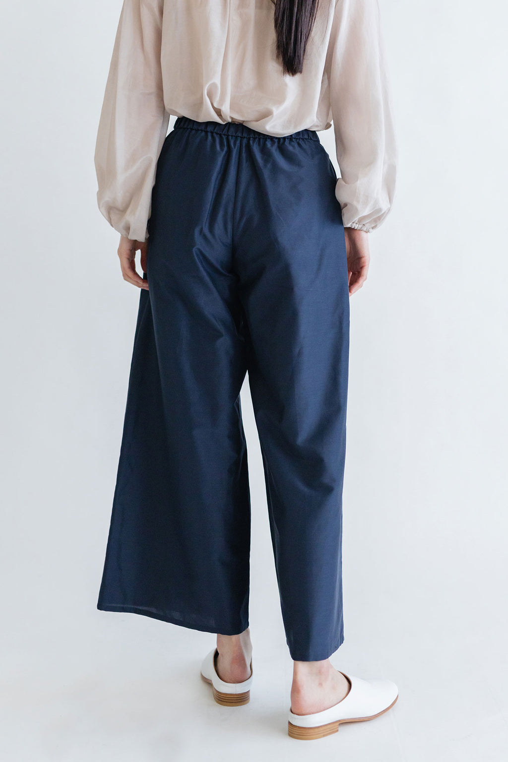 fruits of life コットンシルク ワイドパンツ