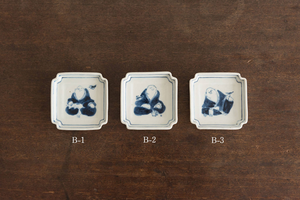 日高直子 隅切皿 おじさん B