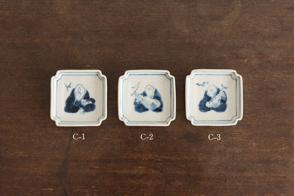 日高直子 隅切皿 おじさん C