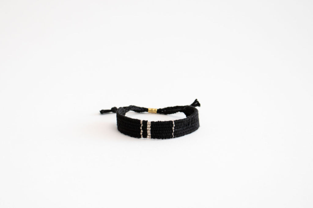 jitsu 糸ブレスレット ブラック