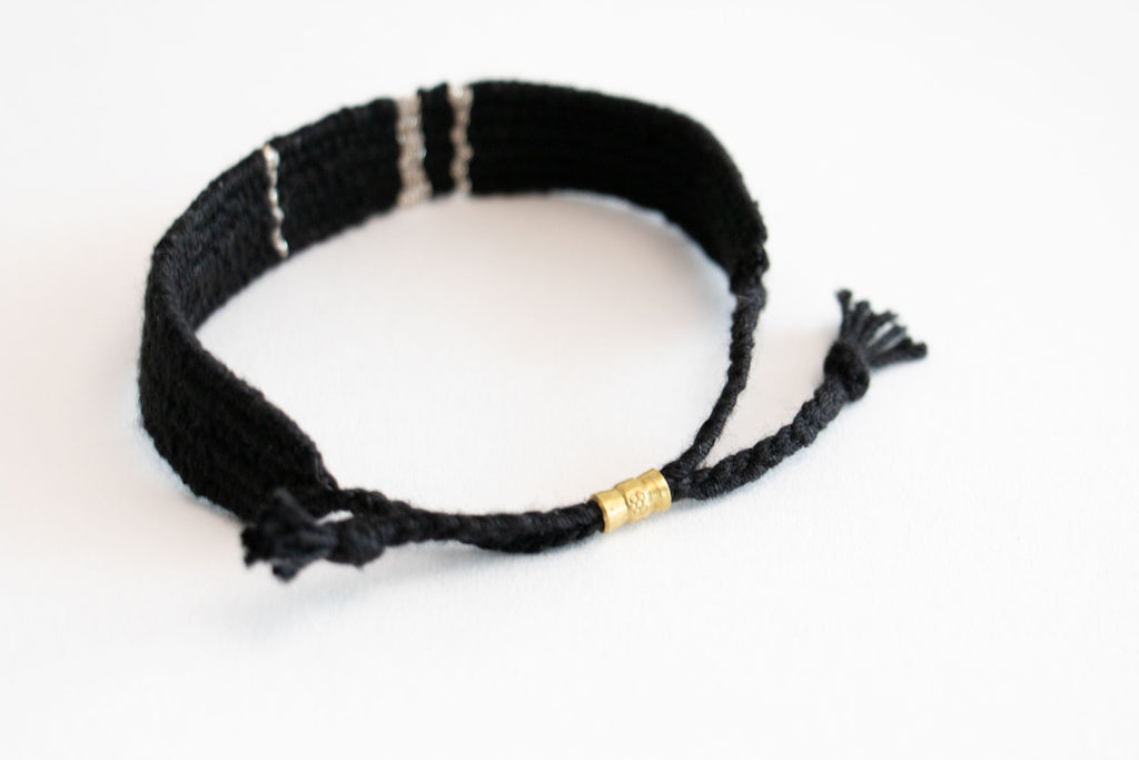 jitsu 糸ブレスレット ブラック