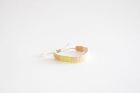 jitsu 糸ブレスレット ホワイト/イエロー