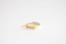 jitsu 糸ブレスレット ホワイト/イエロー