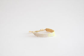 jitsu 糸ブレスレット ホワイト/イエロー