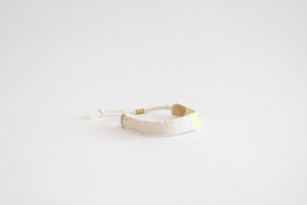 jitsu 糸ブレスレット ホワイト/イエロー