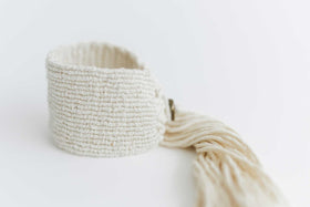 jitsu 糸バングル 白